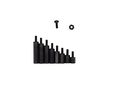 Hvazi 320pcs M2 5 Nylon Hex Spacer Standoffs Screws Nuts Assortment Kit Male-femaleblack 