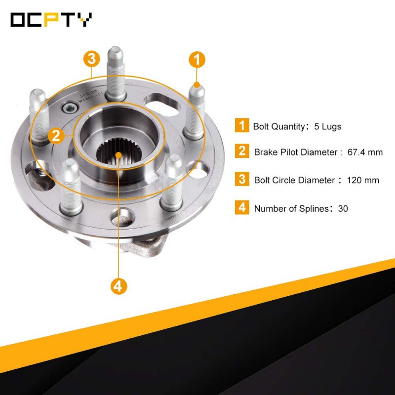 Wheel Bearing Hub Assembly 513288 For Chevrolet Impala Buick Regal Gmc Terrain Cadillac Cts And Xts Front Rear All Models Abs