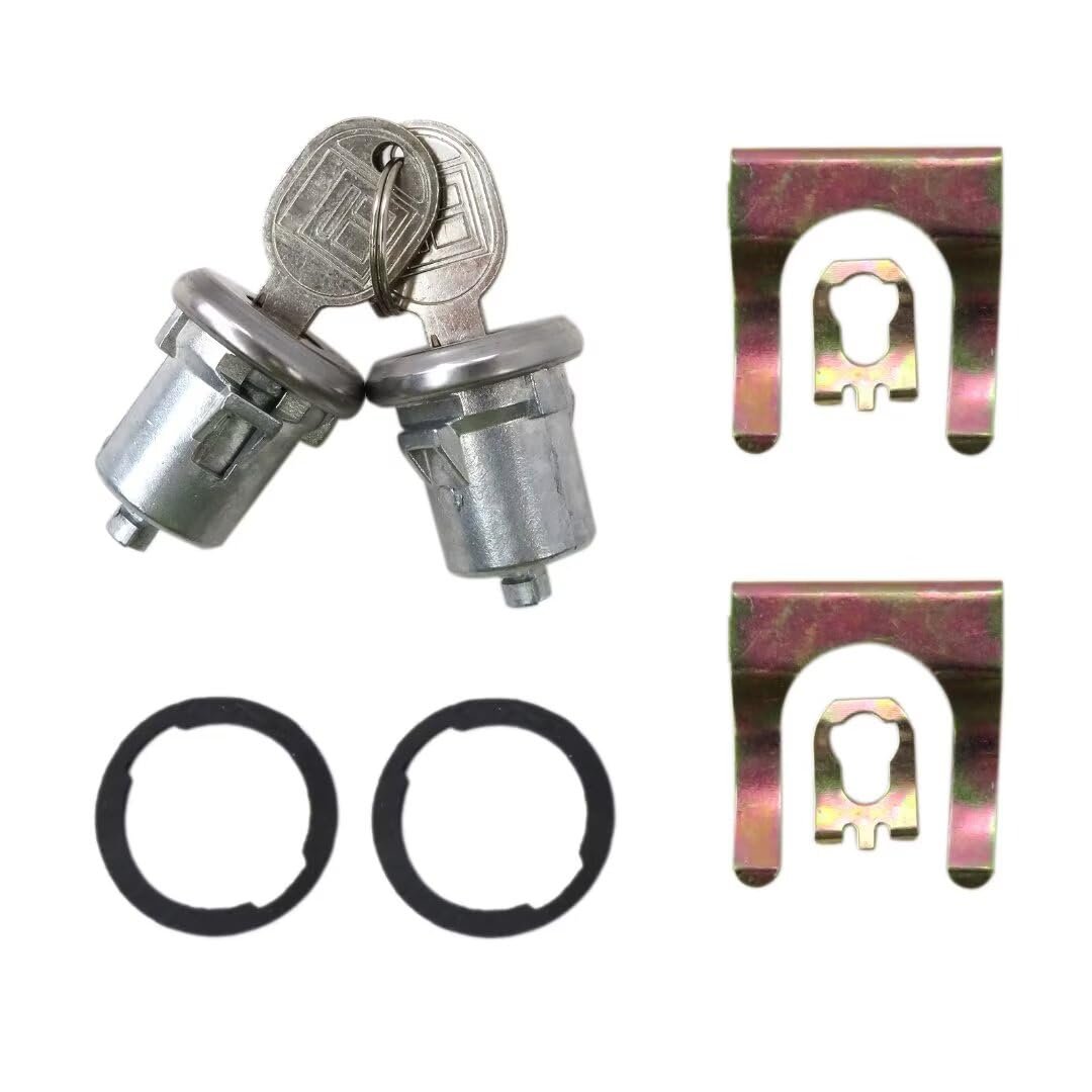1 Pair Door Lock Cylinder With Keys Replacement Dl7 D570a 2dlk1 2dlk12 Dl15800 For Chevrolet Suburban 1966 1991 Gmc Truck And
