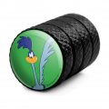 Looney Tunes Road Runner Tire Rim Wheel Aluminum Valve Stem Caps