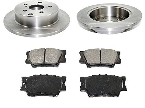 Rear Ceramic Disc Brake Pad And Rotor Kit For 2006 2018 Toyota Rav4 Position Traditional Rotors Pads