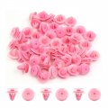 Uxcell 50pcs 10mm Hole Pink Plastic Push In Rivet Interior Trim Panel Car Door Clips
