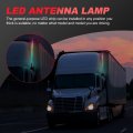 Sewroro Led Whip Lights For Utv Atv Rgb Warning Lighted Antennas Waterproof 60cm 12v Whip Car