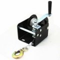 New 2000lb Worm Gear Winch Hand Cable Trailer Truck Boat Manual