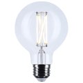Satco S21246 6w G25 Led Filament Lamp Dimmable 3000k Soft White 500 Lumens Clear Medium Base 120v Wet Location 60w Incandescent