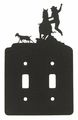 Goat Roper Double Light Switch Plate Cover 