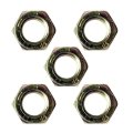 Hex Nuts Steel Material Yellow Zinc Finish Fine Thread Clockwise Direction 3 8-24 Inches Callout Size 8 Inside Diameter 5 