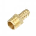 10pcs 2 Inch X 1 Npt Male Adapter Brass Crimp Fitting Dzr Connector Joiner Air Water Fuel Gas 