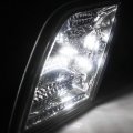Gtinthebox Smoked Lens Led Front Side Marker Lamps With Pure White Lights For 2008-2011 Mercedes Benz W204 C250 C300 C350