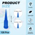 120pcs Plastic Tapered Pinhead 22 Gauge Tt Adhesive Dispensing Needle Tip 0 41mm Glue Applicator Blunt Tips For Industrial Oil