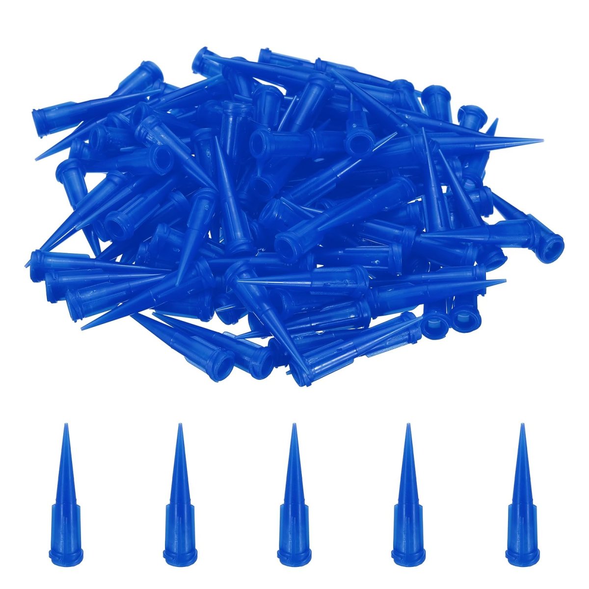 120pcs Plastic Tapered Pinhead 22 Gauge Tt Adhesive Dispensing Needle Tip 0 41mm Glue Applicator Blunt Tips For Industrial Oil