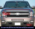 07-10 Chevy Silverado 2500 3500 Black Rivet Stainless Steel Mesh Grille Grill 