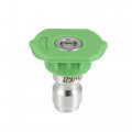 X Autohaux 25 Degrees High Pressure Washer Spray Nozzle Tips Quick Connector Green 5 Pcs