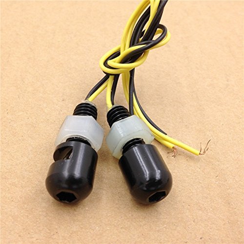 Motorcycle Black Universal Led License Tag Plate Bolt Lights B01c0sv602