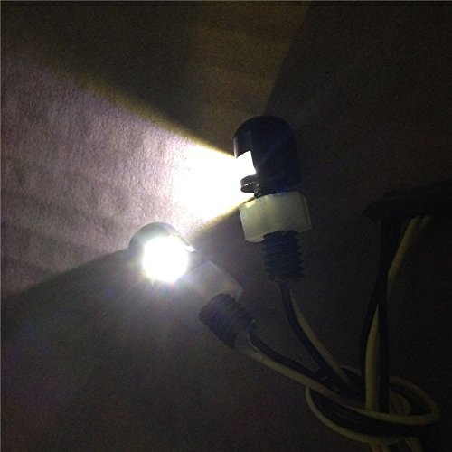Motorcycle Black Universal Led License Tag Plate Bolt Lights B01c0sv602