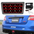 Nslumo F1 Style Led Brake Light Red Lens Rear Fog Lights Stop Tail Lamp Assembly For 2011-2021 Su Baru Wrx Sti Xv Impereza Car