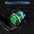 Uxcell 16 Mm Push Button Starter Switch Metal Round Start Spst 1no Ac 250v Green