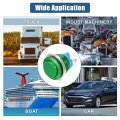 Uxcell 16 Mm Push Button Starter Switch Metal Round Start Spst 1no Ac 250v Green