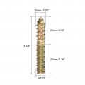 Uxcell 3 8-16x2-1 4 Hanger Bolts 16pcs Double Ended Screws Wood Dowel For Furniture