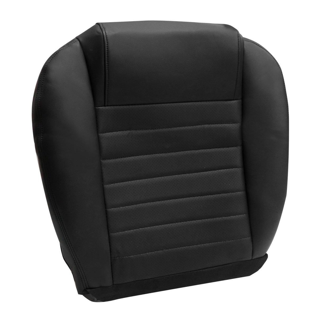 Passenger Bottom Perforated Leather Seat Cover Fit For Ford Mustang Gt 2005-2009