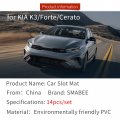 Smabee Car Anti-slip Gate Slot Cup Mat For Kia K3 Forte Cerato 2021-2023 Gt Center Console Liner Holders Inserts Door Pocket