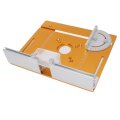 High Precision Aluminum Router Table Insert Plate With Miter Gauge For Woodworking Benches Flip