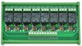 Electronics-salon Din Rail Mount 8 Spdt Power Relay Interface Module 10a 12v Coil