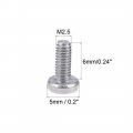 Uxcell M2 5x6mm Machine Screws Pan Phillips Cross Head Screw 304 Stainless Steel Fasteners Bolts 30pcs