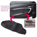 2pcs Leather Front Door Panels Armrest Cover Skin For Honda Accord Sedan 2008-2012 Black Only Fit Coupe 2 Doors