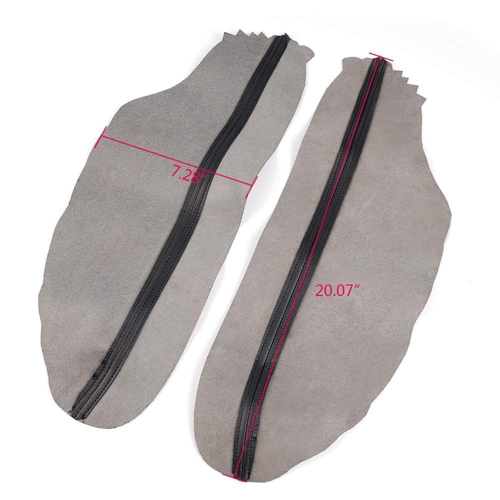 2pcs Leather Front Door Panels Armrest Cover Skin For Honda Accord Sedan 2008-2012 Black Only Fit Coupe 2 Doors