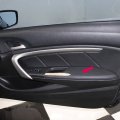 2pcs Leather Front Door Panels Armrest Cover Skin For Honda Accord Sedan 2008-2012 Black Only Fit Coupe 2 Doors