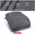 A-premium Front Driver Car Seat Cover Compatible With Ram 1500 2500 3500 4500 5500 2013-2018 Diesela Gray