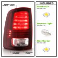 Acanii For Factory Led Model 2013-2018 Ram 1500 2500 3500 Factory Drak Red Tail Lights Brake Lamps Left Right
