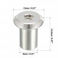 Uxcell M6x12mm Hex Socket Head Insert Nut Screw Post Sleeve For Furniture 20pcs