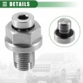 Motoforti Universal Oil Drain Plug Self Tapping Oversize Piggyback Thread Repair Kit M12 1-1 25 X 15mm Stainless Steel Silver