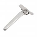 Uxcell Stainless Steel Casement Window Locking Handle Grip Right Hand Silver Tone 2pcs