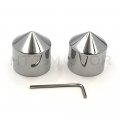 Httmt Mt248-002- 28mm Front Axle Nut Covers Compatible With H-d Choppers Suzuk Kawasak Yamah Chr