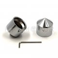 Httmt Mt248-002- 28mm Front Axle Nut Covers Compatible With H-d Choppers Suzuk Kawasak Yamah Chr