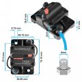 Hqrp High-current Circuit Breaker Amp With Fuse Manual Reset Switch Waterproof For Car Motor Boat Marine Rv Yacht Battery