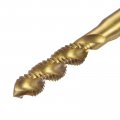 Uxcell Metric Spiral Flute Taps M5 X 0 8 H2 Thread 100mm Extra Long Screw Threading Tap Titanium Coated Machine Tapping Tools