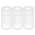 Uxcell 3 Pcs Aa To Size C Battery Adapters Converter Cases C-adapter Clear 