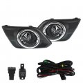 Wflnhb Fog Lights Replacement For 2014-2016 Nissan Rogue Clear Lens With Front Bumper Bezel Wires Switch Bulbs Left Right Side