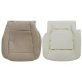 Driver Side Bottom Replacement Leather Seat Cover Foam Cushion Tan Ford F-150 Lariat 2015-2017 For F250 F350 Xlt 2017-2022 