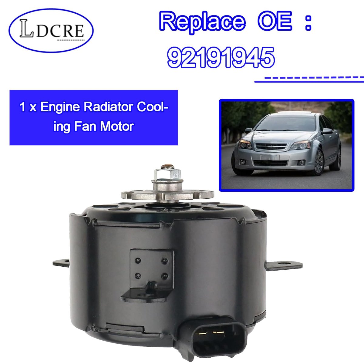 Engine Radiator Cooling Fan Motor Replacement For 2008-2009 Pontiac G8 2011 Chevy Caprice Fit 92191945 Assembly