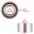 Caltric 2 Rear Wheel Axle Hub Compatible With Polaris 5135113-067 5135113-458 5135113-463