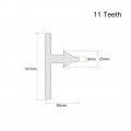 Uxcell Chuck Key 9mm 11 Teeth For 5-20mm Drill Black 2pcs