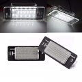 Polarlaner 1 Pair Free Error Led License Plate Light For Opel Vectra C Estate 2002-2008 