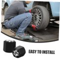 Supvox 1 Set Tire Valve Bonnet Sign Decor Tyre Caps Stem Covers Dust For Car Tyres Supply Motorcycle Stainless Steel