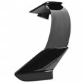 Hecasa Rear Trunk Spoiler Wing Compatible With 2016-2021 Honda Civic Hatchback Lid Painted Black Abs Plastic