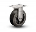 Albion 16mr06201r 6 Diameter Moldon Rubber On Cast Iron Wheel Medium Heavy Duty Rigid Caster Roller Bearing 4-1 2 Length X 4 